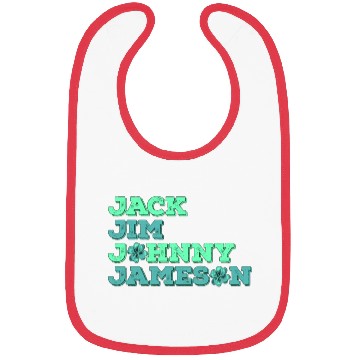 Discover Jack Jim Johnny Jameson 4 Founder St Patrick's Day Bibs