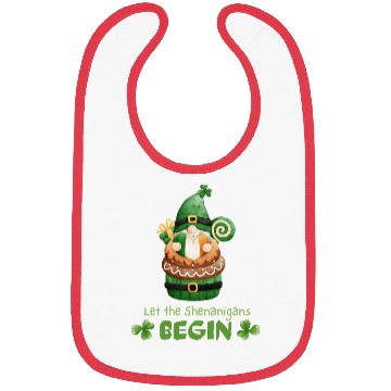 Discover St Patricks Day Let the Shenanigans Begin Gnome Bibs