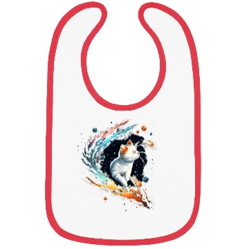 Discover Astronaut Cat or Space Cat on Galaxy Cat Lover Bibs
