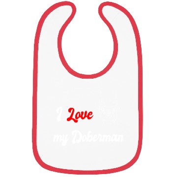 Discover I love my Doberman Bibs