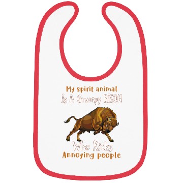 Discover My Spirit animal Is A Grumpy Bison Bibs