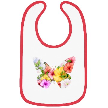 Discover Coconut Girl Aesthetic Butterfly Hibiscus Bibs