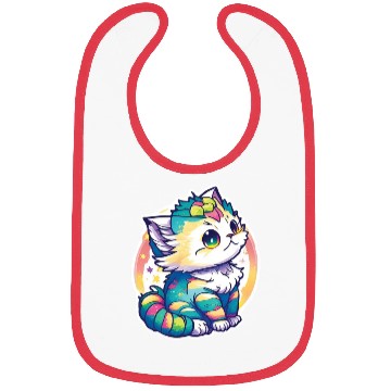 Discover Cute Chibi Kitten Bibs