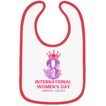 Discover International Women's Day Embrace Equity 2023 Bibs