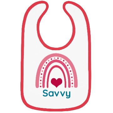 Discover Savvy Viva Magenta Boho Rainbow Bibs