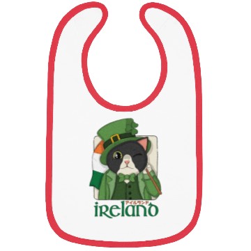 Discover Ireland Tuxedo Cat Bibs