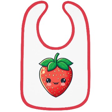 Discover Cute Kawaii Strawberry Fruit Grower Farm Bibs