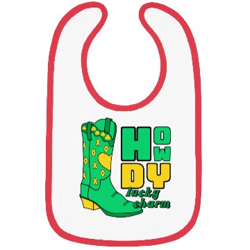 Discover Howdy Lucky Charm St Patrick Day Apparel Bibs