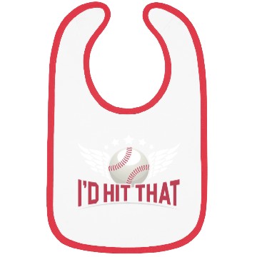 Discover I'd Hit That Baseball Player Baseball Coach Bibs