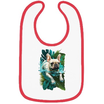 Discover French Bulldog on Vacation Mode Bibs