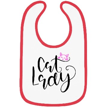 Discover Cat lady Meow Bibs