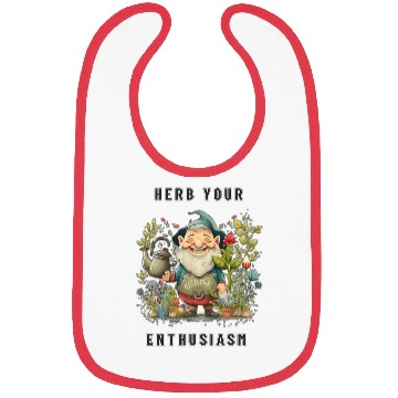 Discover Herb Your Enthusiasm Garden Gnome - Herb Garden Bibs
