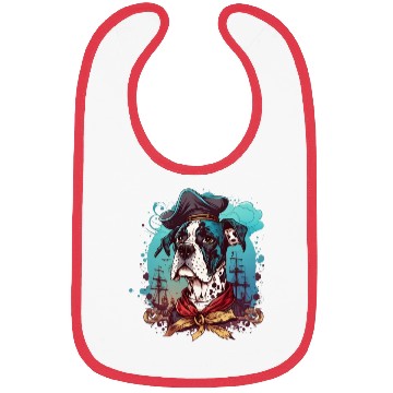 Discover Great Dane Dog Pirate Bibs