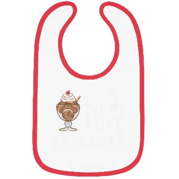 Discover Snacks Are My Love Language Bibs