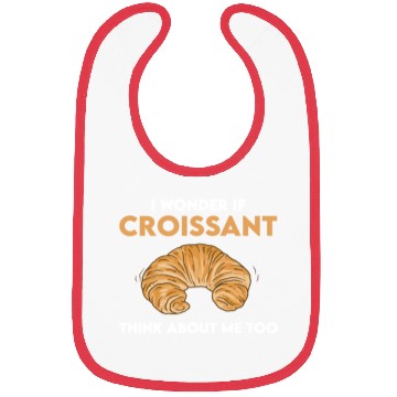 Discover Funny Croissant Lover Quote French Bread Bibs