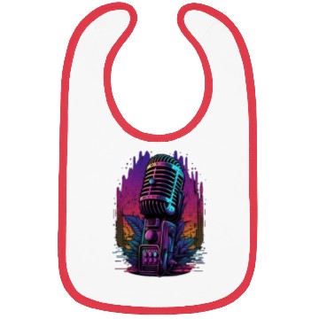 Discover AV Technician Microphone Audio Visual Tech Sound Bibs