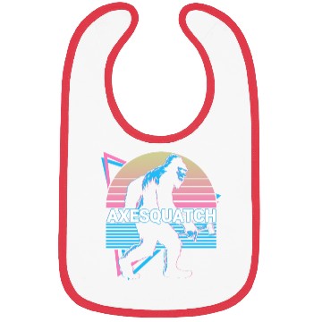 Discover Funny Axe Throwing Bigfoot Sasquatch Ax Thrower Bibs