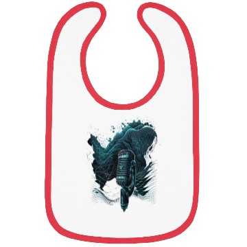 Discover AV Technician Sound Waves Microphone Audio Music Bibs