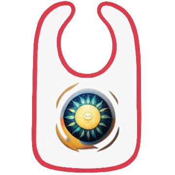 Discover Sun Lost in Universe Abstract Sun Bibs