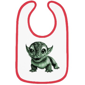 Discover baby dragon green Bibs