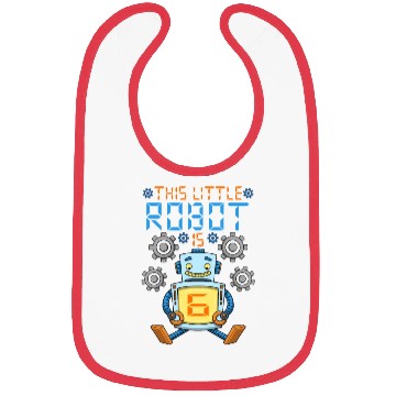 Discover Robot Birthday Outfit Boy 6th Robot Birthday Party Bibs