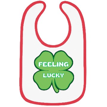 Discover FEELING lucky funny St. patty's day Bibs