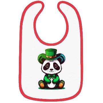Discover st patricks day - cute panda Bibs