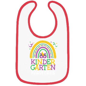 Discover Cute Boho Rainbow Mardi Gras Kindergarten Teacher Bibs