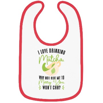Discover Matcha Lover Wedding Matcha Tea Pick Up Lines Bibs