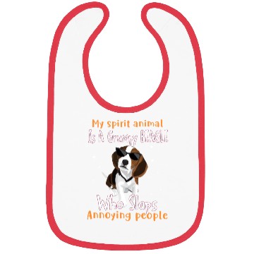Discover My Spirit animal Is A Grumpy Beagle Bibs