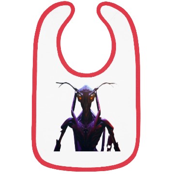Discover purple ferocious alien Bibs