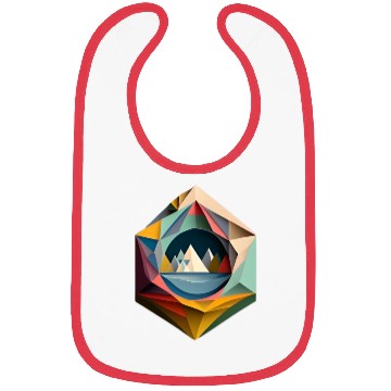 Discover painting of a mountain Bibs