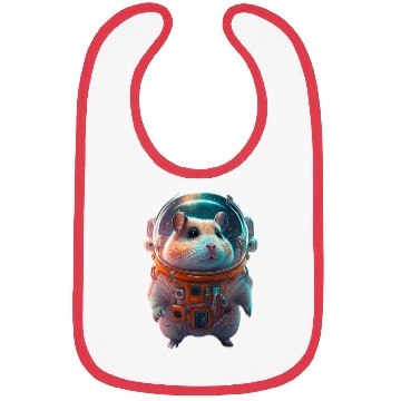 Discover Hamster astronaut spacesuit Bibs