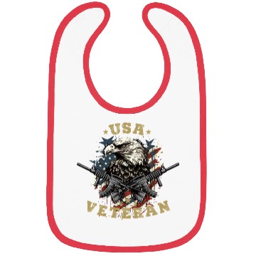 Discover USA Army Veteran Bibs