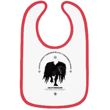 Discover Black dinosaur wings Bibs