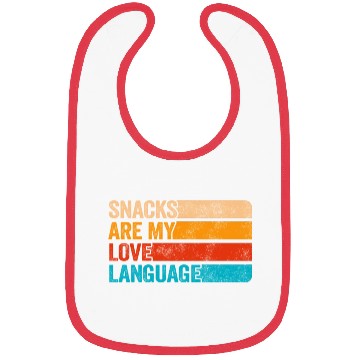 Discover Snacks Are My Love Language Bibs