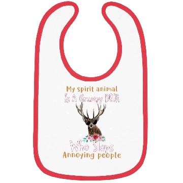 Discover My Spirit animal Is A Grumpy Deer Bibs