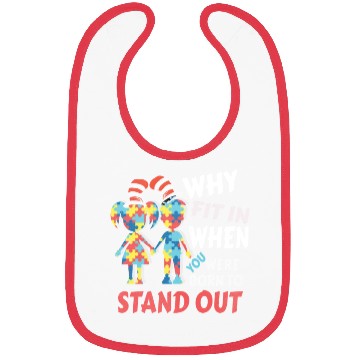 Discover Why Fit In Autism Awareness Doctor Teacher Bibs