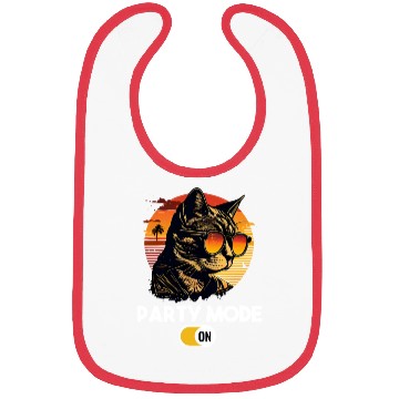 Discover Retro Cat Vintage Sunset 80s 90s Sunglasses Bibs