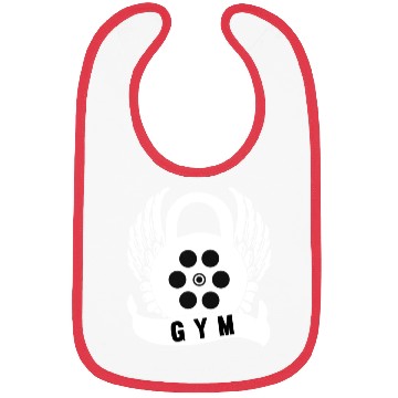 Discover Free gym typography Bibs design
