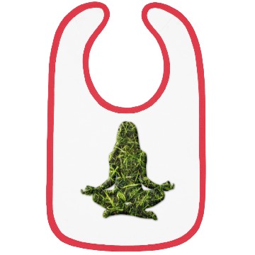 Discover Yoga Meditation Grass Green Bibs