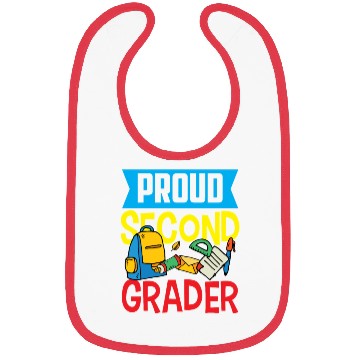 Discover Proud Second Grader 2nd Grade Teacher School Bibs