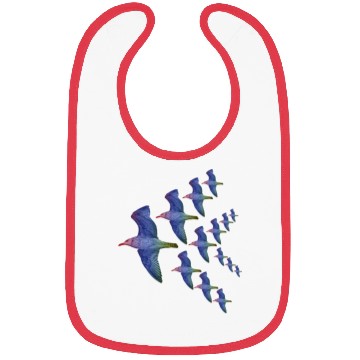 Discover Flying Birds Bibs