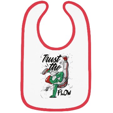 Discover Breakdancer Turtle Character Bibs