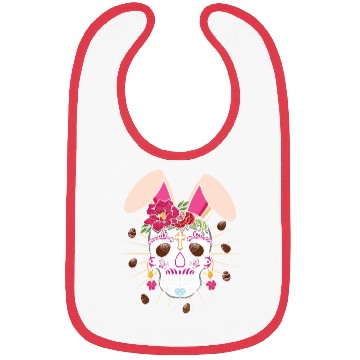 Discover Happy Easter Sunday Bunny El Dia De Los Muertos Bibs