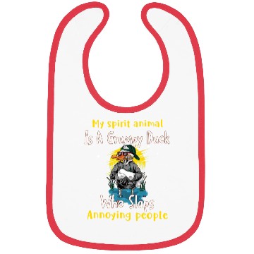 Discover My Spirit animal Is A Grumpy Duck Bibs