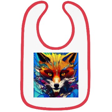 Discover Graphic Novel Comic Book Art Style Red Fox Bibs