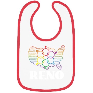 Discover Reno Pride Flag Pride Month LGBTQ Flag LGBT Commun Bibs