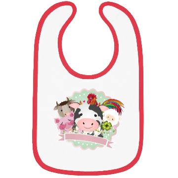Discover happy farm animals together in the countryside Bibs