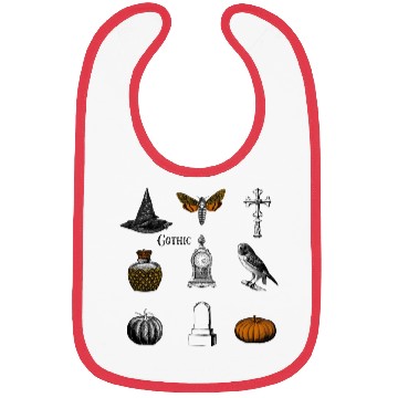 Discover halloween gothic 9 image Bibs collage